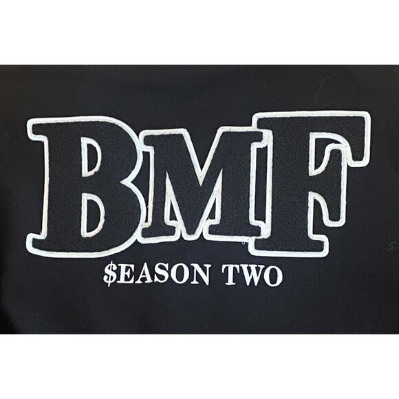 Game Sportswear Varsity Jacket BMF Black Mafia Family Season 2 Crew Jacket M - Picture 5 of 10